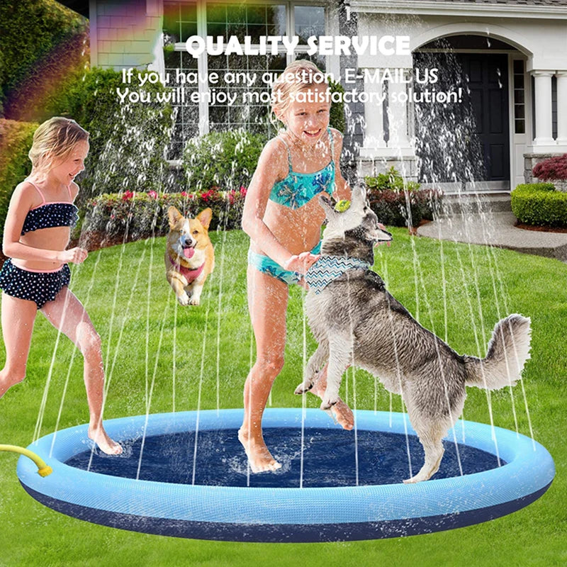 Dog Water Play Mat – Splash Pad for Summer Fun