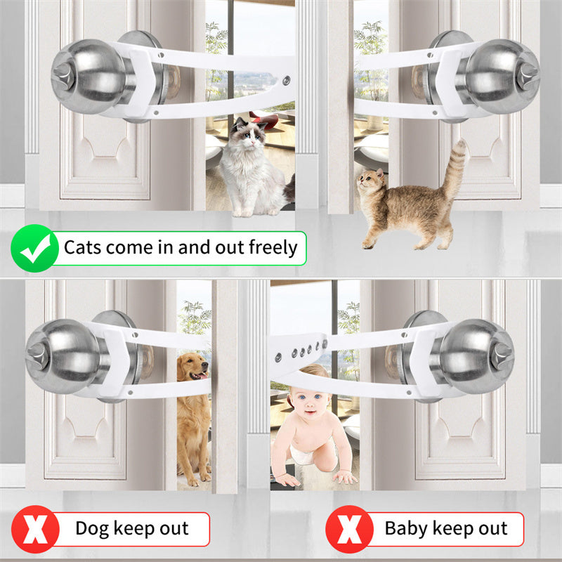 Cat Door Holder Latch – Keep Dogs Out, Let Cats In | Adjustable & Easy to Install