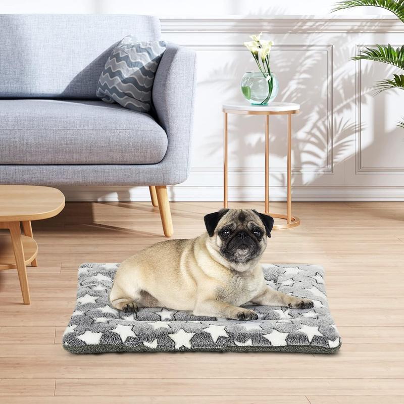 Reversible Soft Dog Bed Mat - Portable, Machine Washable Pet Pad for Medium & Small Dogs, Perfect for 24-Inch Kennels