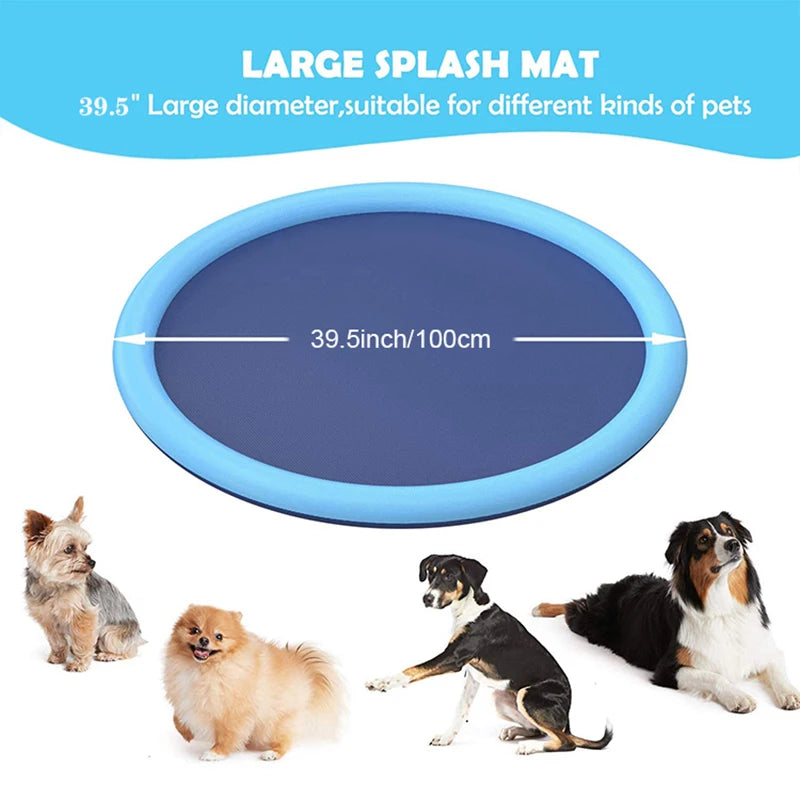Dog Water Play Mat – Splash Pad for Summer Fun