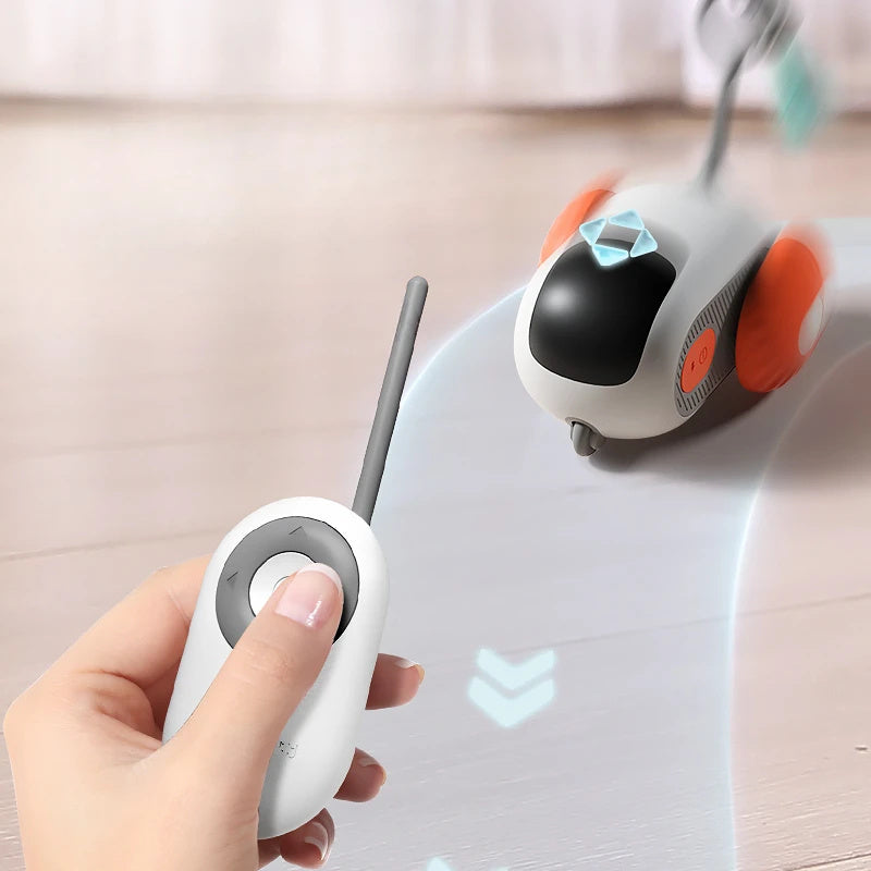 Remote Control Cat Car Toy – USB Rechargeable, Smart Self-Moving & Interactive Chase Game