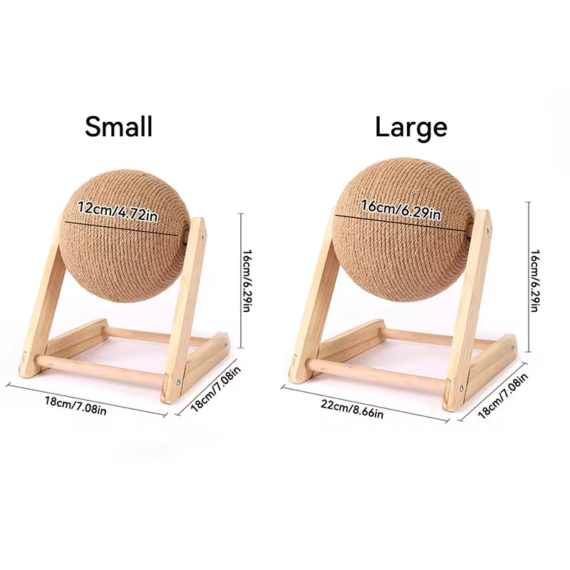Interactive Cat Scratching Ball Toy - Sisal Rope Balls & Board for Healthy Paws and Fun Playtime!