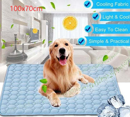 Pet Cooling Pad – Ice Silk Cold Nest for Dogs & Cats | Summer Relief Mat