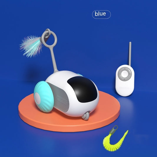 Remote Control Cat Car Toy – USB Rechargeable, Smart Self-Moving & Interactive Chase Game